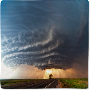 Severe Thunderstorm In The Great Plains Baby Blanket