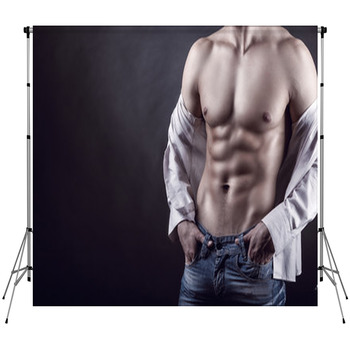 Sexy Man Custom Size Backdrop