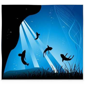 Sharks Under Water Custom Size Floor Mat