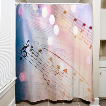 Sheet Music Shower Curtain
