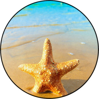 Shell Fish Sea Round Rug