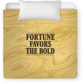 Short Inspirational Quote About Fortune, Toddler Duvet