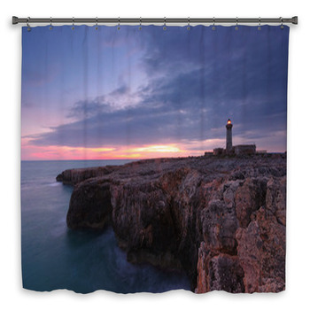 Sicilia Faro Di Capo Murro Custom Size Shower Curtain