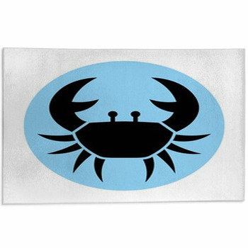 Sign Of The Zodiac Cancer Isolated Area Rug