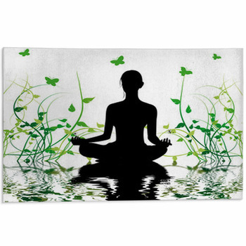 Silhouette De Femme Zen Area Rug