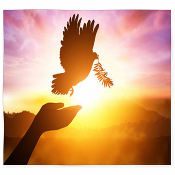 Silhouette Of One Hand Desire To Custom Size Floor Mat