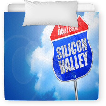 Silicon Valley 3d Rendering Blue Toddler Comforter