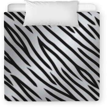 Silver Tiger Print Toddler Duvet