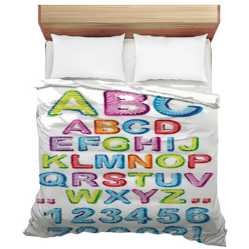 Alphabet Comforters Duvets Sheets, Alphabet Twin Bed Sheets
