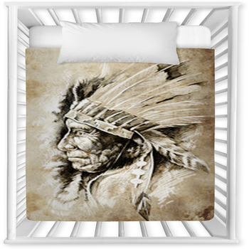 Native american Baby Blankets Toddler Bedding Personalized