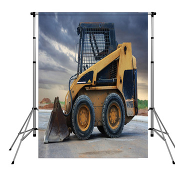 Skid Loader Pole Pocket Backdrop