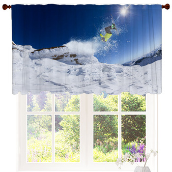 Ski Curtains Ds Block Out, Winter Scene Window Curtains