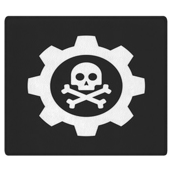 Skull An Gear Area Rug