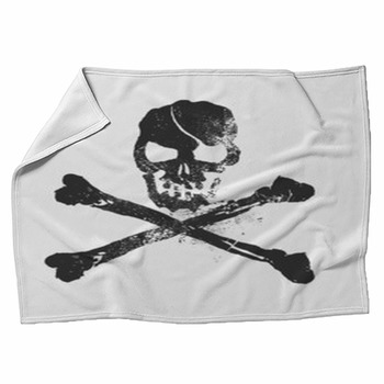 Pirate Skull Cross Swords Cutlass 50x60 Polar Fleece Blanket Throw Plush Soft 