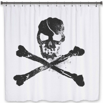 Skull And Bones Shower Curtain