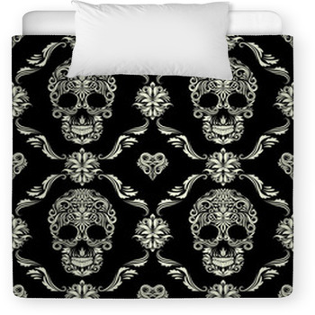 sugar skull baby bedding