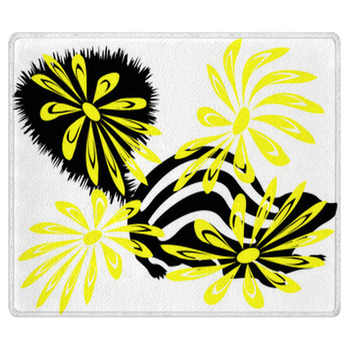 Skunk And Yellow Flowers Area Rug