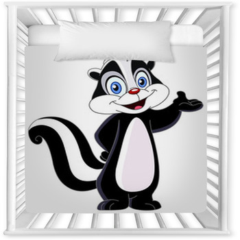 Skunk Baby Crib Comforter