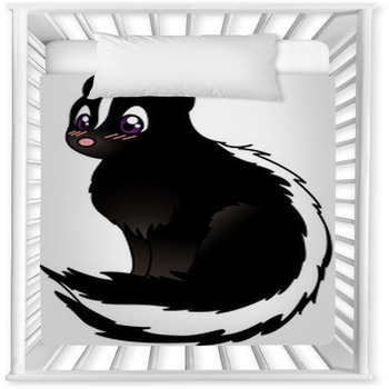 Skunk Baby Crib Comforter