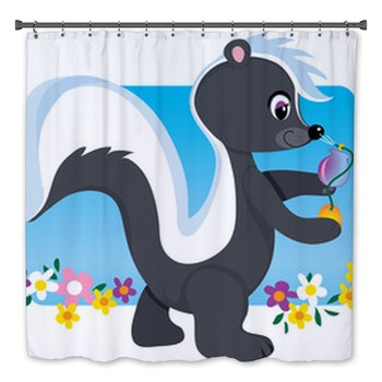 Skunk Bath Decor