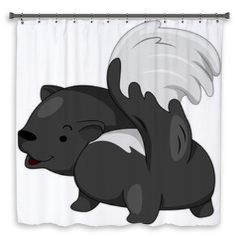 Skunk Custom Size Shower Curtain