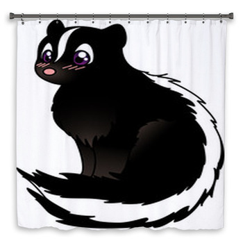 Skunk Custom Size Shower Curtain