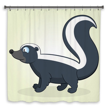 Skunk Custom Size Shower Curtain