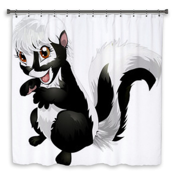 Skunk Custom Size Shower Curtain