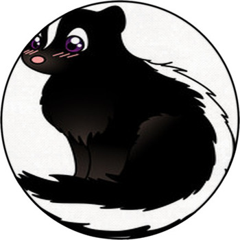 Skunk Round Rug