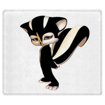 Sky Skunk With A Clothespin On Her Nose Area Rug