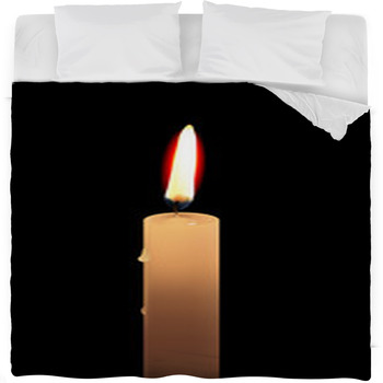 Small Candle Fleece Bed Blanket