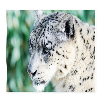 Snow Leopard Head Custom Size Floor Mat