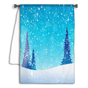 Snow Theme Background 5 Towel