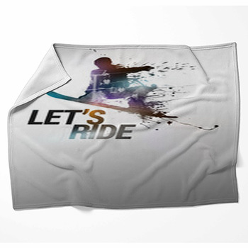 Snowboard Background Fleece Blanket