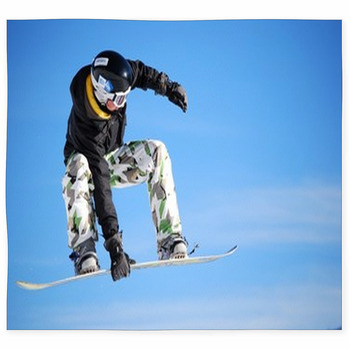 Snowboarder Custom Size Floor Mat