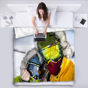 snowboarders Fleece Blanket