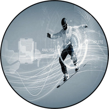 Snowboarding Round Rug