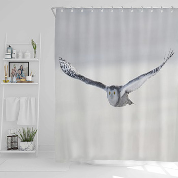 Snowy Owl (Bubo Scandiacus) Shower Curtain