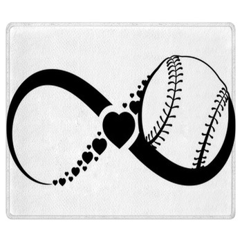 Softball Or Baseball Love Infinity Bath Mat