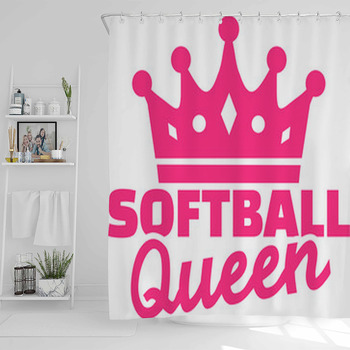 Softball Queen Shower Curtain