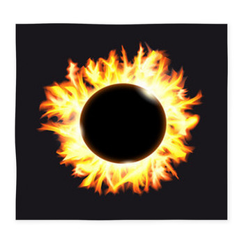Solar Eclipse Frame Of Solar Custom Size Floor Mat