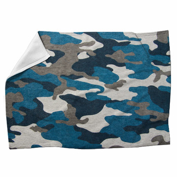 Soldier Camouflage Fabric Texture Fleece Blanket