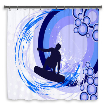Sommerurlaub - Wassersport Custom Size Shower Curtain