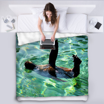 South African Fur Seal. Fleece Blanket