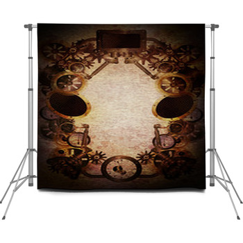 Sp Border Grunge 2 Custom Size Backdrop