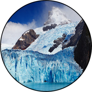Spegazzini Glacier, Argentina Round Rug