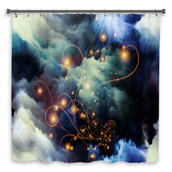 Spheres Of Colors Custom Size Shower Curtain