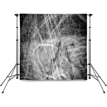 Spiderweb On Halloween Pole Pocket Backdrop