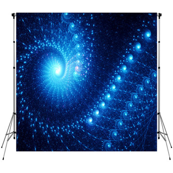 Spiral Fantasy In Space Fleece Backdrop