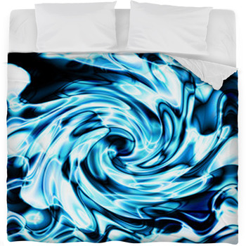 Spiral Plasma Fleece Bed Blanket